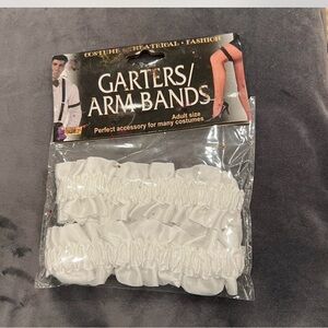 White Garters Arm Bands